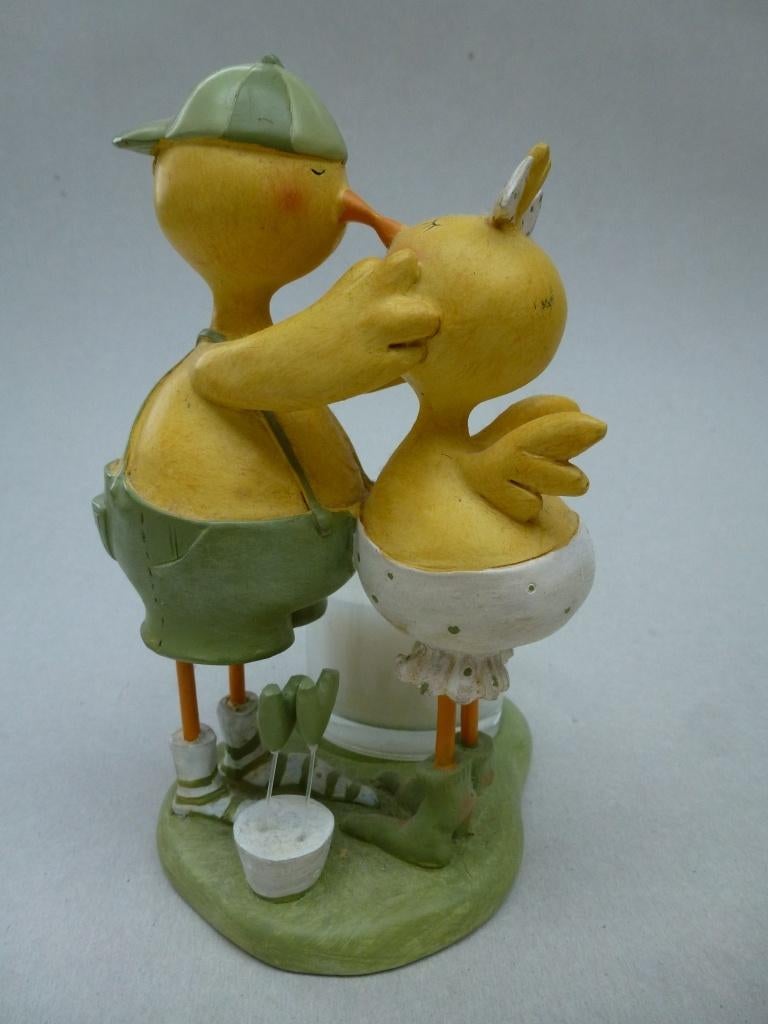 Pâques  décoration d'oiseau  avec pot pour 1 bougie, Divers, Enlèvement ou Envoi, Neuf
