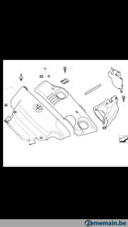 Bmw serie 3 e 46 318d 320d cache acoustique compart moteur, Autos : Pièces & Accessoires, Enlèvement, Neuf, BMW
