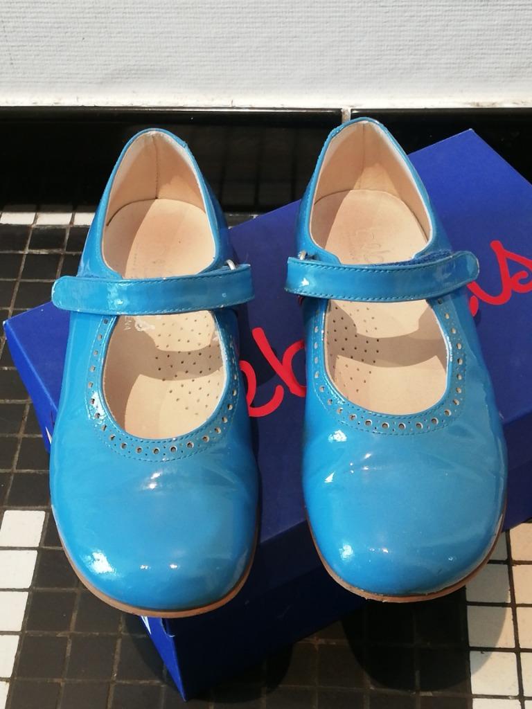 Beberlis - chaussures en cuir verni - pointure 31 - bleu vif, Enlèvement ou Envoi, Beberlis, Comme neuf, Chaussures