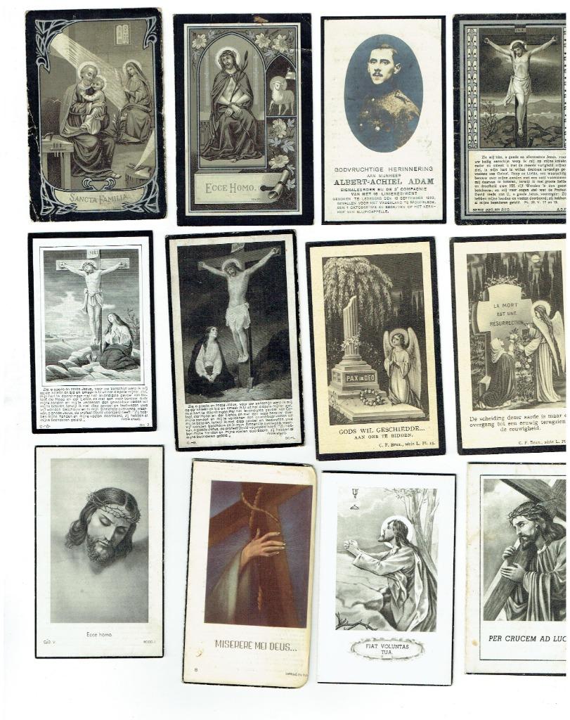 Lot van 43 rouwprentjes (Verzam-092), Verzamelen, Bidprentjes en Rouwkaarten, Ophalen of Verzenden, Bidprentje