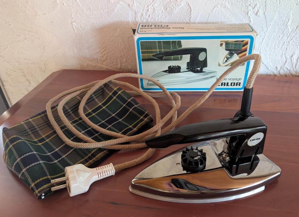 vintage reisstrijkijzer calor, Elektronische apparatuur, Strijkijzers en Strijkplanken, Strijkijzer met snoer, Ophalen of Verzenden