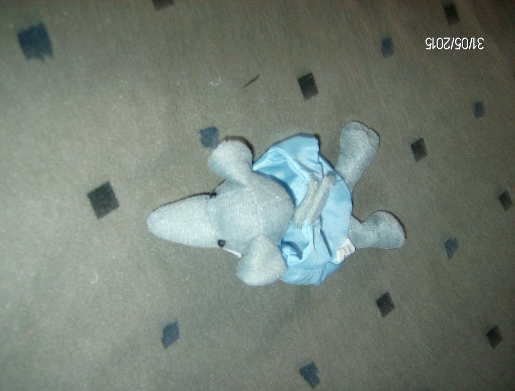 muis met zakje, Kinderen en Baby's, Speelgoed | Knuffels en Pluche, Ophalen of Verzenden, Gebruikt