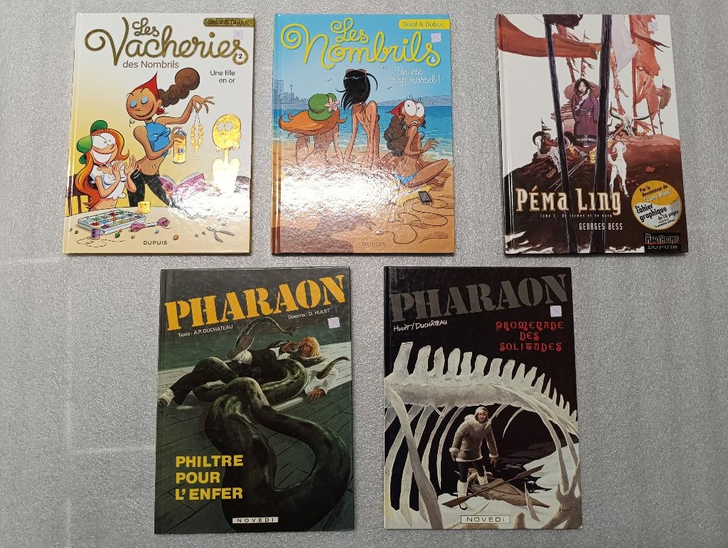 BD Les Nombrils 6 /Vacheries 2 /Péma Ling 1 /Pharaon 1 et 4, Livres, BD, Enlèvement ou Envoi, Utilisé