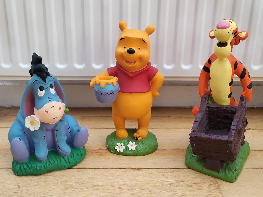 Lot de 3 statues Winnie l’ourson, Porcinet, Tigrou, Ophalen, Zo goed als nieuw