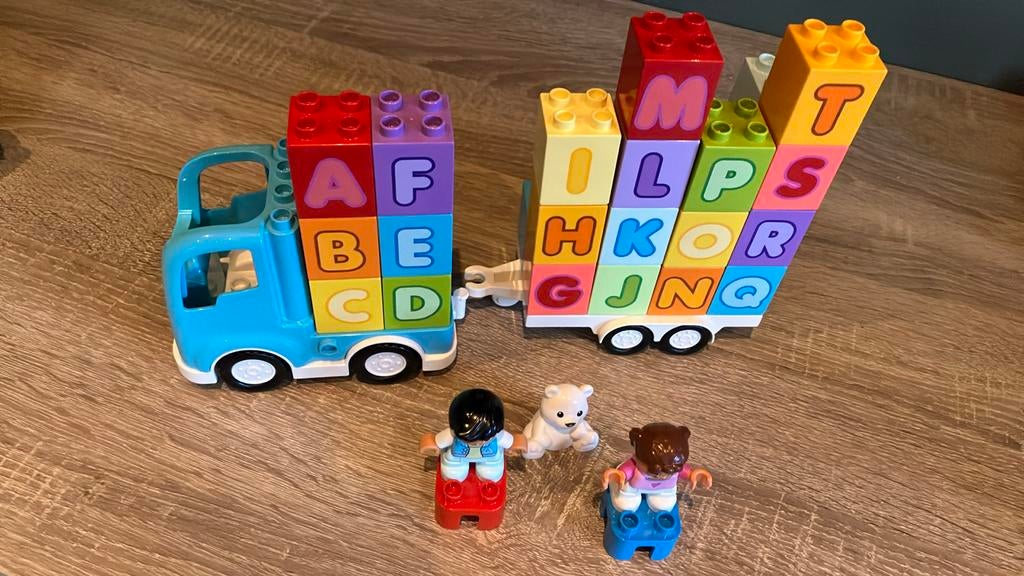 LEGO DUPLO Alfabet vrachtwagen - 10915, Kinderen en Baby's, Speelgoed | Vtech, Ophalen, Zo goed als nieuw