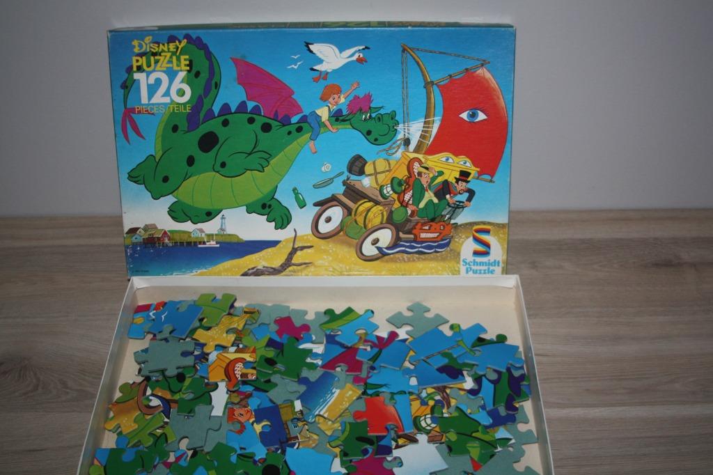 Disney classic Puzzel "Peter en de draak" 126 stukjes, Ophalen of Verzenden, Overige figuren, Gebruikt, Overige typen