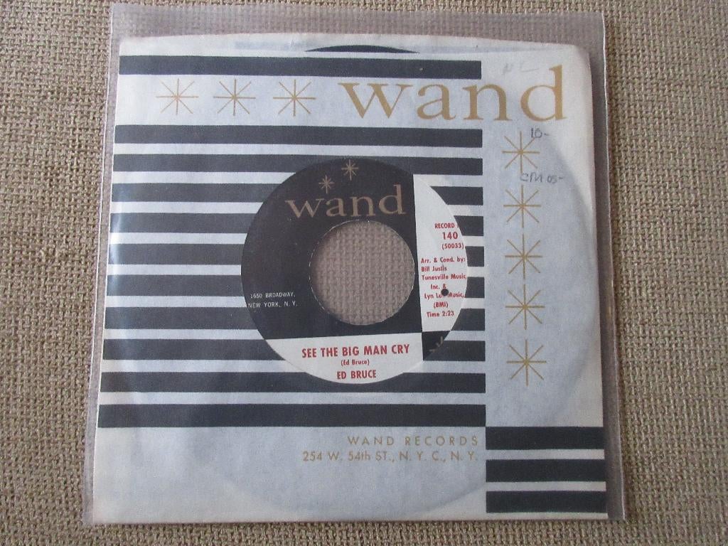 Ed bruce - See The Big Man Cry / I Won't Cry Anymore, Single, Utilisé, 7 pouces, R&B et Soul