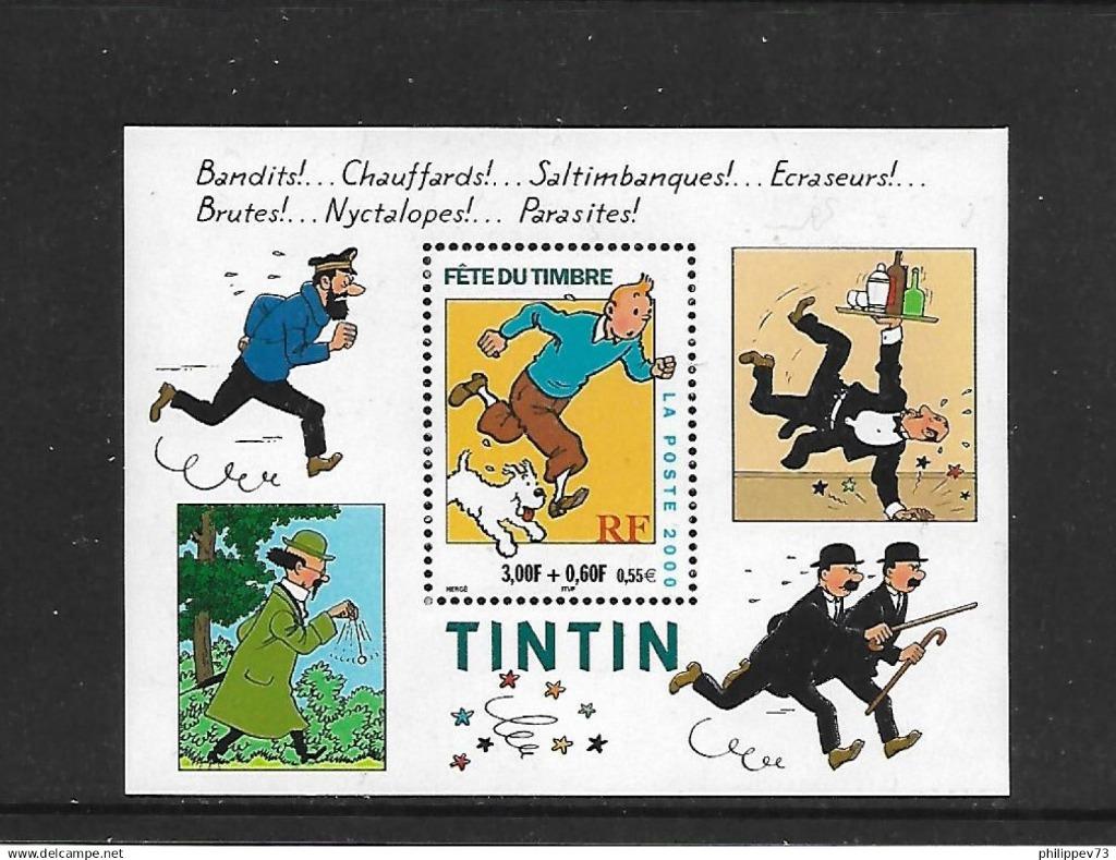 Tintin Fête du timbre France, Enlèvement ou Envoi, Non oblitéré