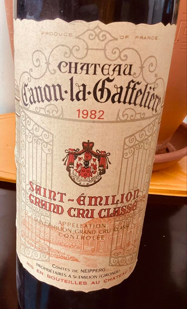 Château Canon la Gaffeliere 1982, Verzamelen, Frankrijk, Nieuw, Ophalen of Verzenden, Rode wijn
