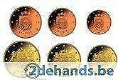 Letland 2014 van 1 cent tot en met 50 eurocent