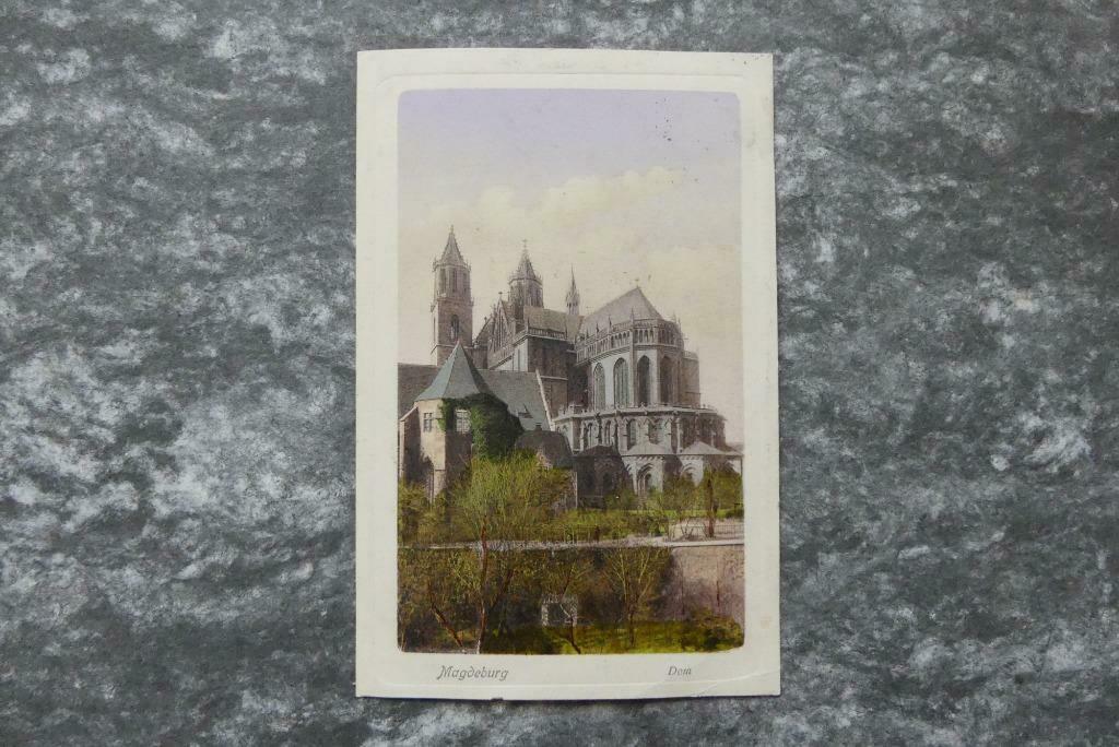 Postkaart 14/7/1913 Magdeburg Dom, Duitsland, Verzamelen, Ophalen of Verzenden, Voor 1920, Gelopen, Duitsland