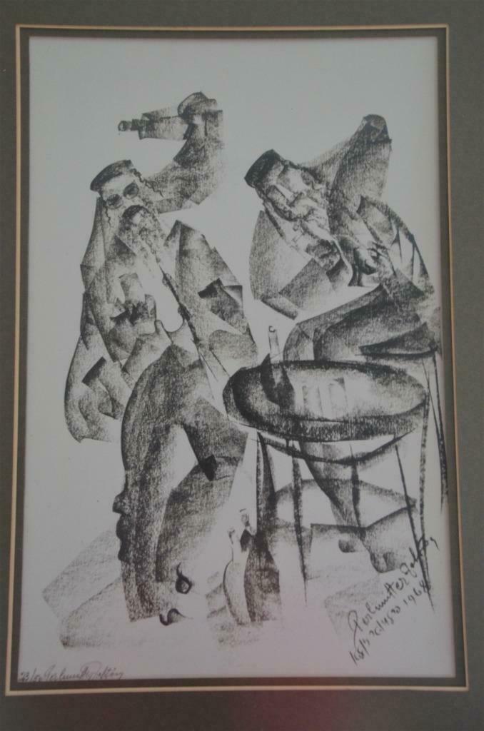 litho van Zoltan Perlmutter, Antiek en Kunst, Ophalen of Verzenden
