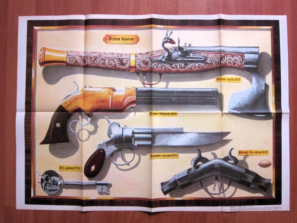 Spirou 1805 : Poster armes à feu TBE (1972), Une BD, Enlèvement ou Envoi, Comme neuf