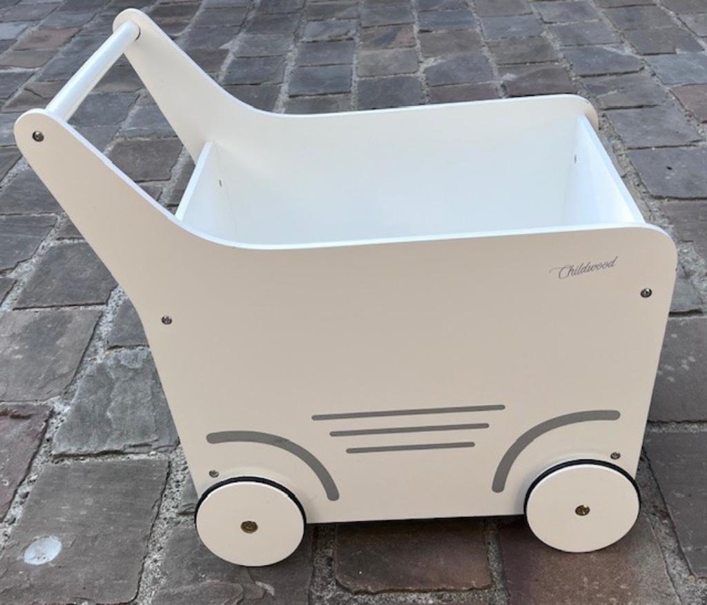 Duw- trekwagen hout Childwood, Kinderen en Baby's, Ophalen, Zo goed als nieuw, Duw- of Trekspeelgoed