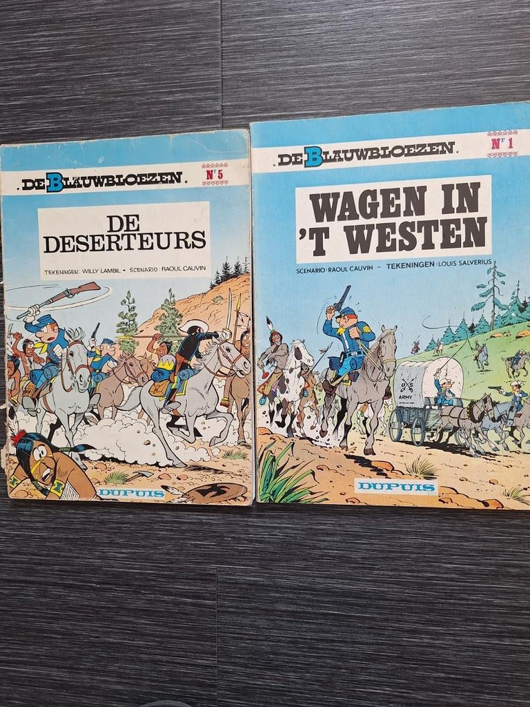 2 strips Blauwbloezen, Enlèvement, Comme neuf