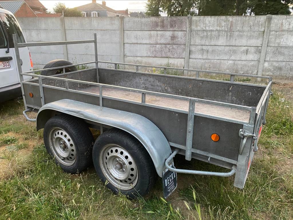 Aanhangwagen 250x125cm dubbele as, Enlèvement