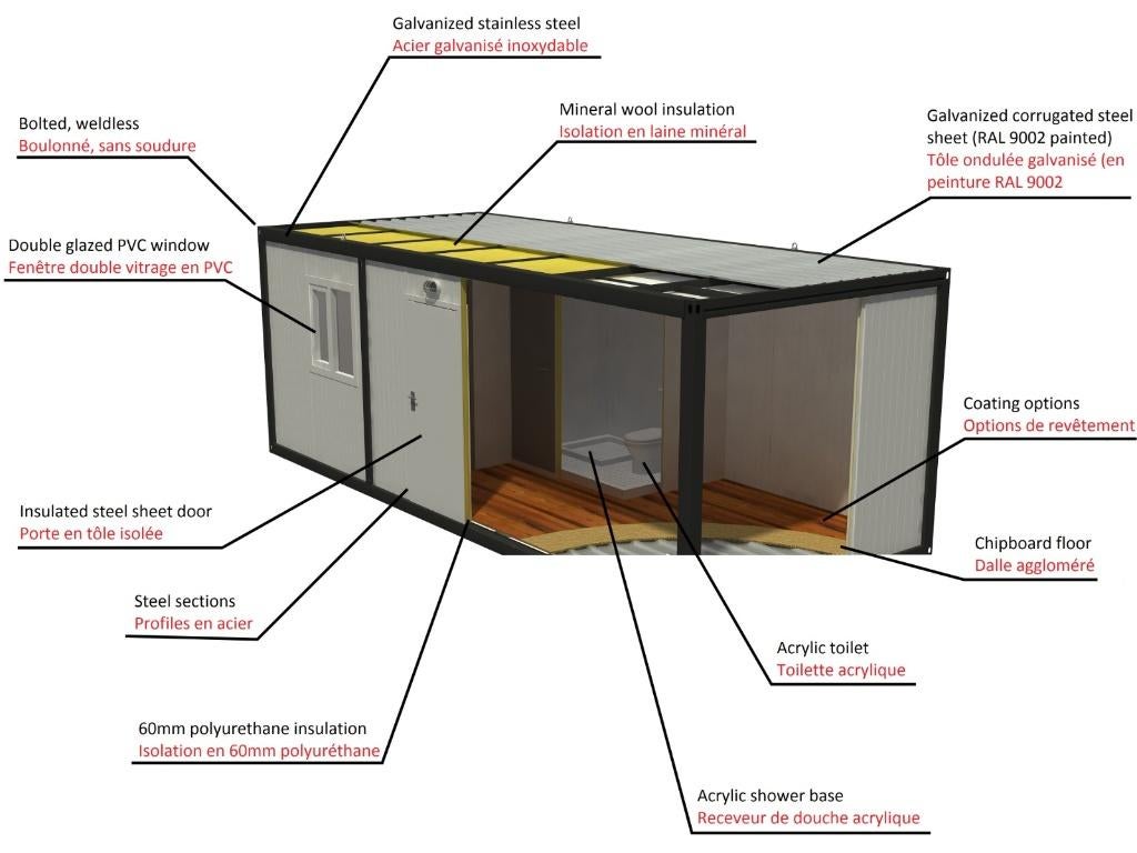 bungalow de chantier, Enlèvement ou Envoi, Neuf