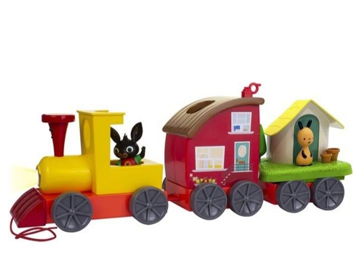 Bing speeltrein, huisje en Sula erbij, Ophalen of Verzenden