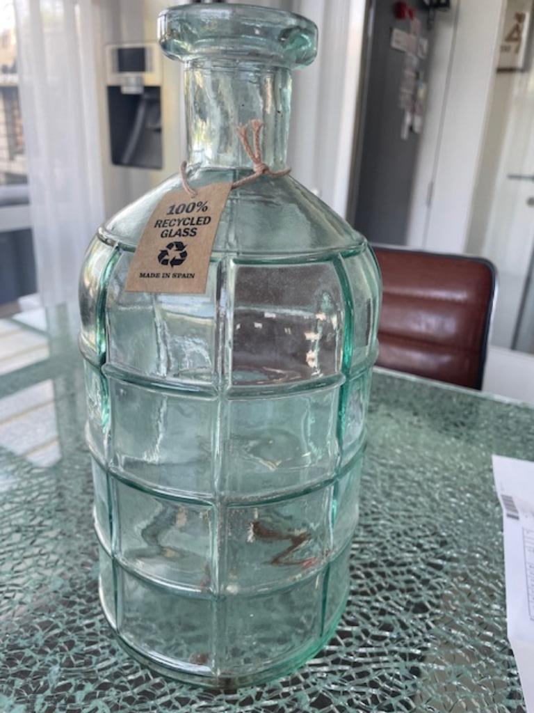 decoratie glazen vaas, Huis en Inrichting, Woonaccessoires | Vazen, Ophalen of Verzenden, Zo goed als nieuw, Glas