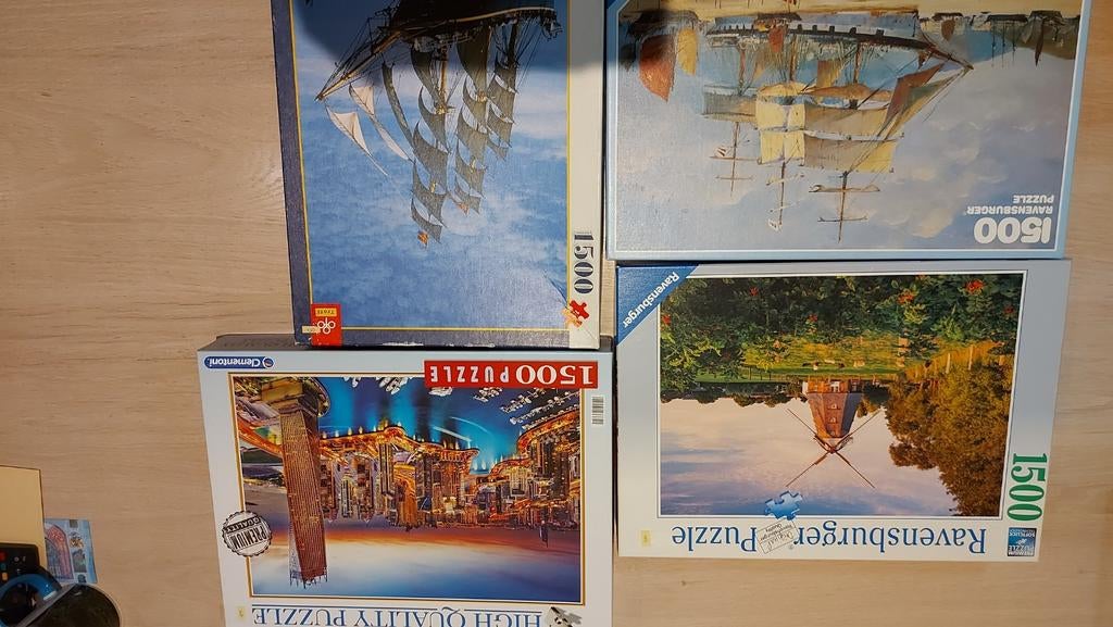 Puzzels 1500 stuks, Ophalen, Zo goed als nieuw