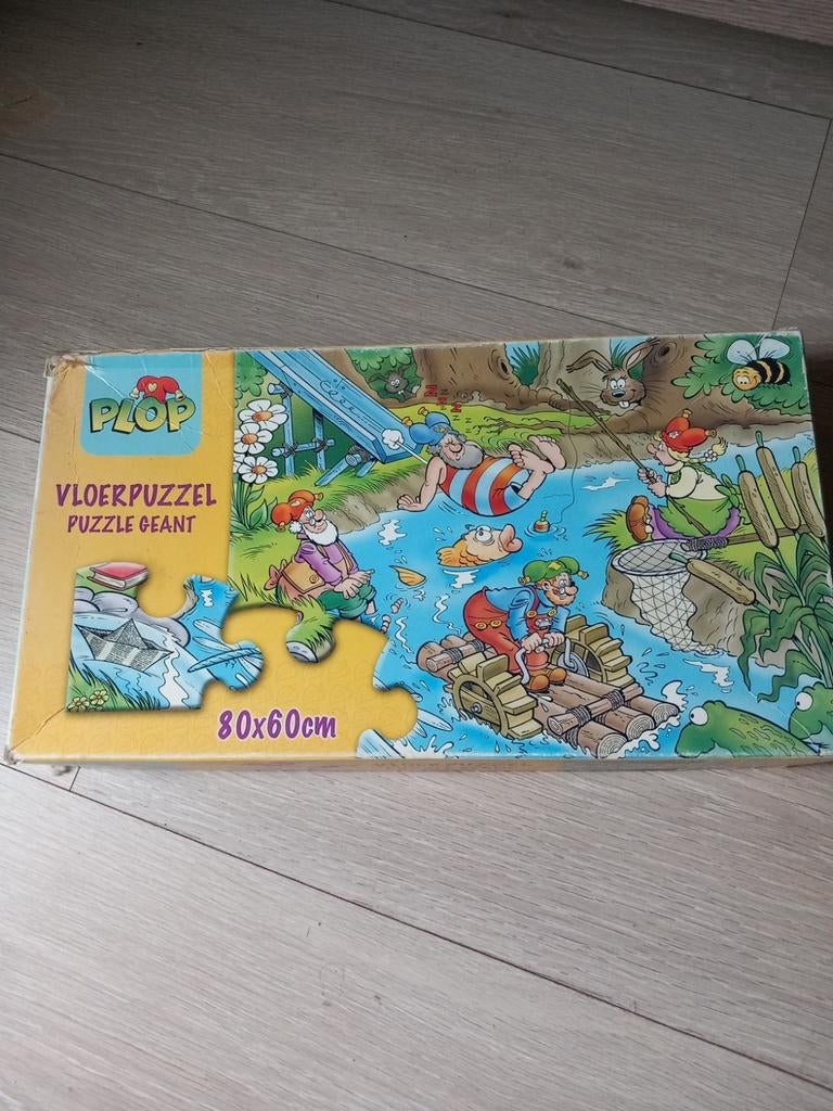 Vloerpuzzel kabouter plop, Ophalen, 10 tot 50 stukjes, Zo goed als nieuw, 2 tot 4 jaar