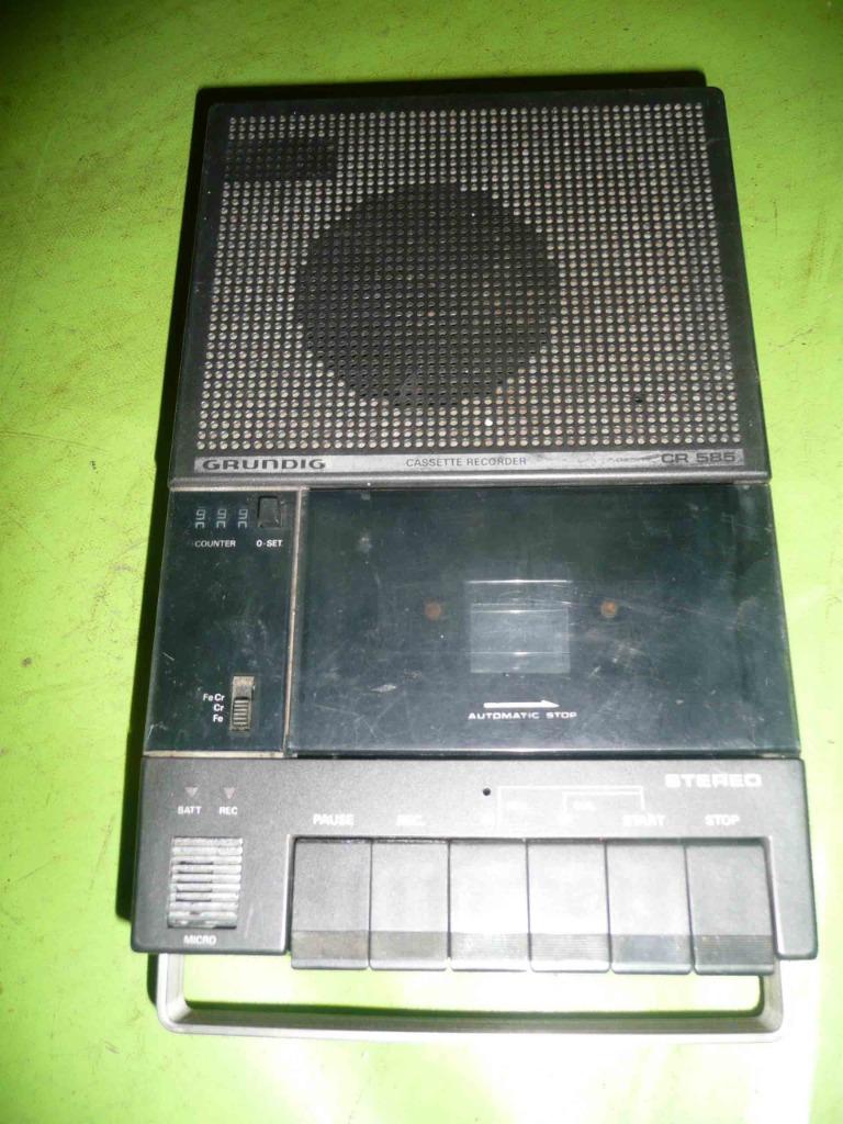 magnétophone K7 - GRUNDIG CR585 STEREO excellent état (n°1), Enlèvement ou Envoi, Simple, Autres marques, Commandes tactiles