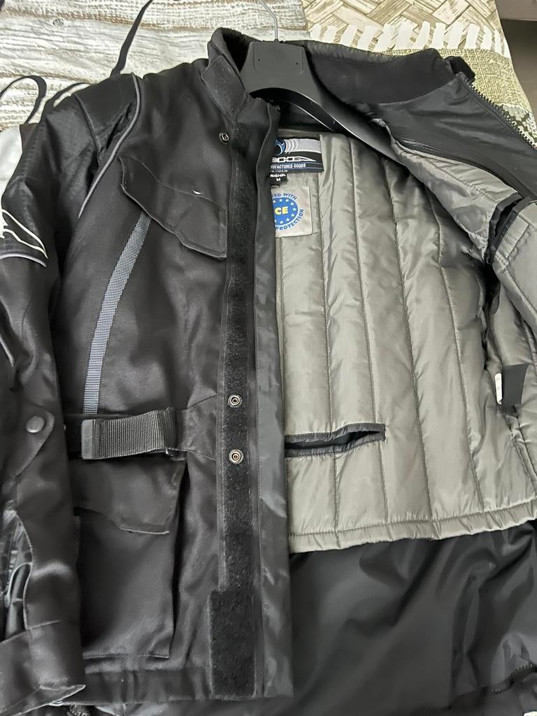 Zwarte heren motor wintervest Richa, Ophalen, Heren