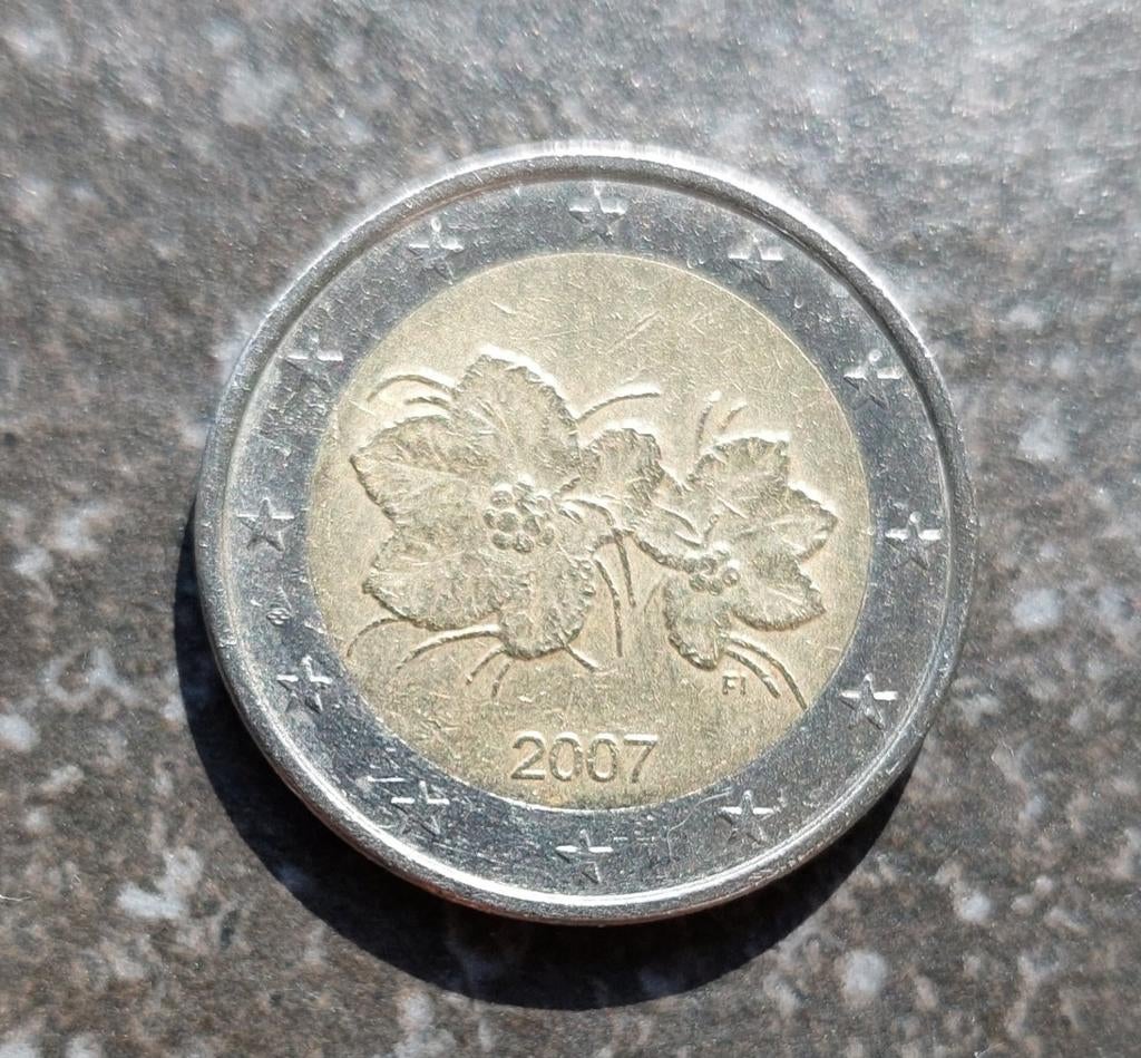 2 euro Finland 2007 Cloudberry 🇫🇮, Ophalen of Verzenden, Finland, 2 euro, Losse munt