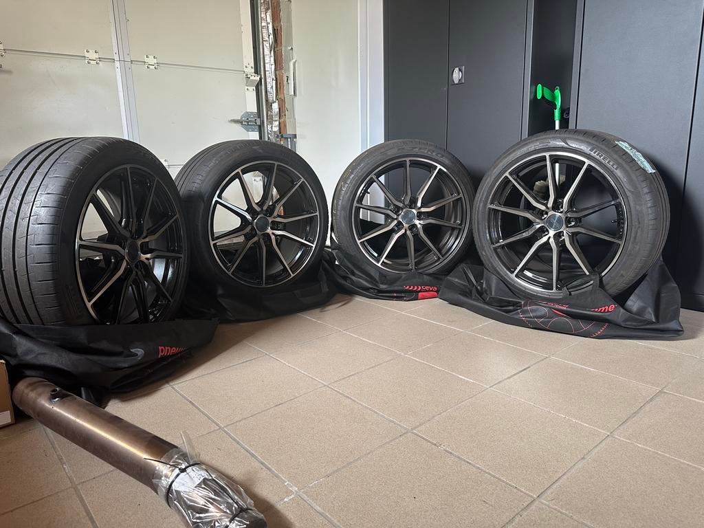 Jantes Vossen HF-3, Autos : Pièces & Accessoires, Pneus & Jantes, Pneus et Jantes, Pneus été, Utilisé, 19 pouces