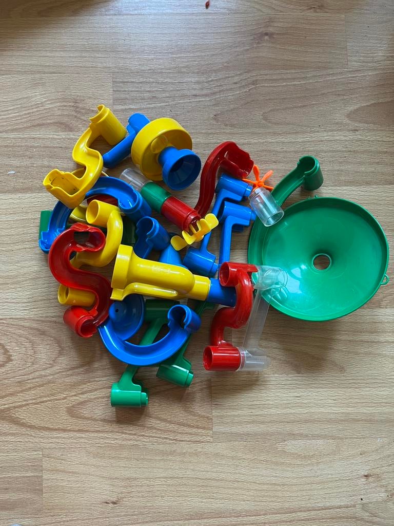Circuit de billes à construire, super jeu construction, Enlèvement ou Envoi, Utilisé