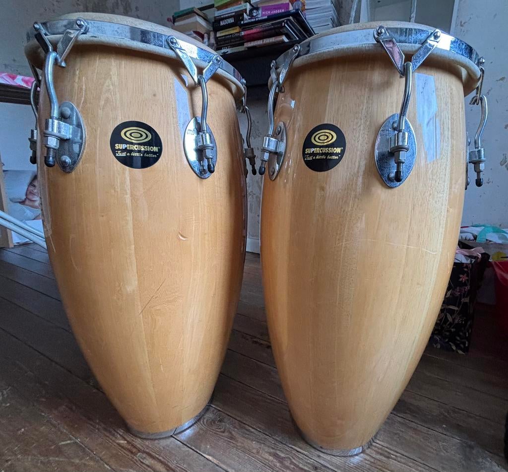 Supercussion conga set, Muziek en Instrumenten, Ophalen, Gebruikt