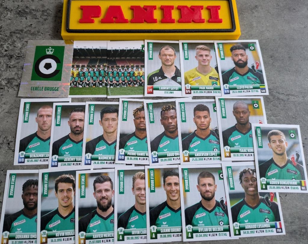 Panini FOOTBALL 2018/19 STICKERS 21X CERCLE BRUGGE VOETBAL, Ophalen of Verzenden, Nieuw