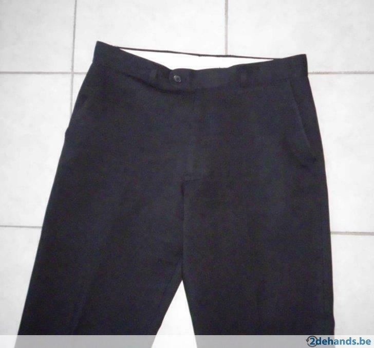 Te koop een elegante zwarte heren broek, Ophalen, Maat 48/50 (M), Zwart, Zo goed als nieuw