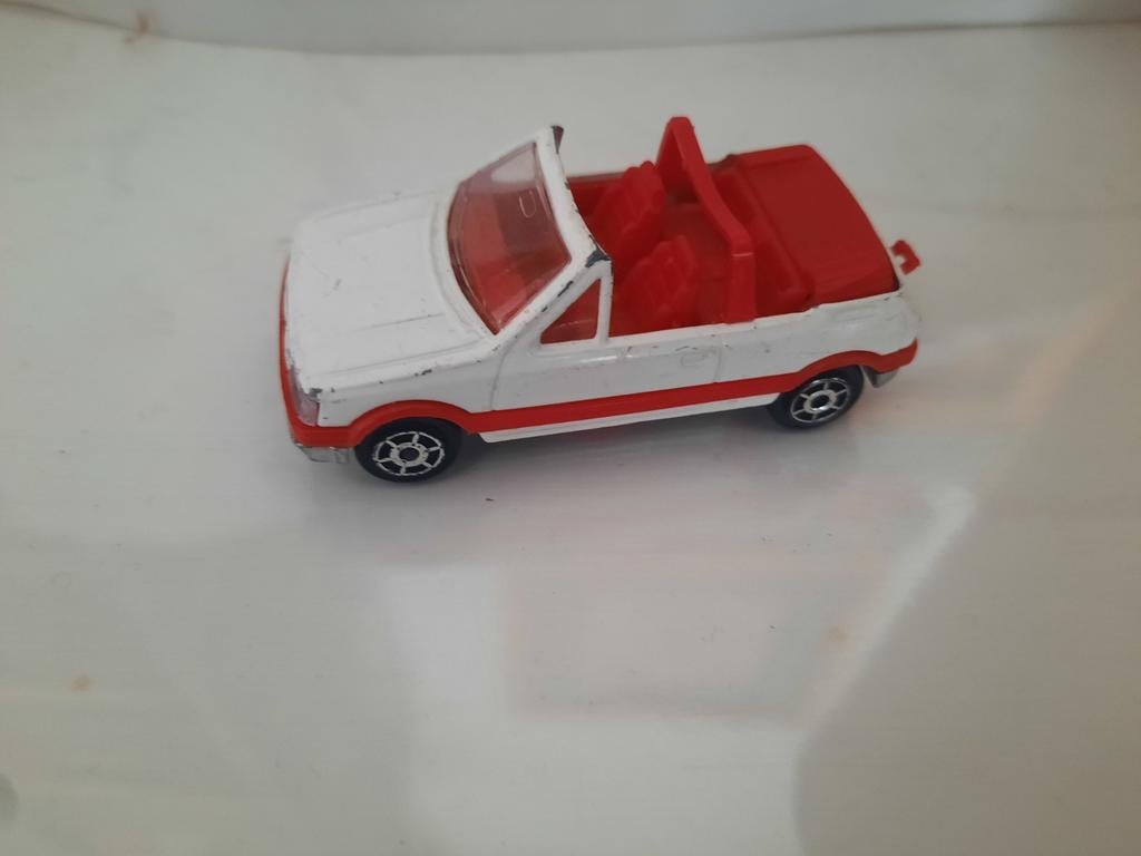 Majorette Peugeot 205 cabrio wit, Verzenden, Overige typen