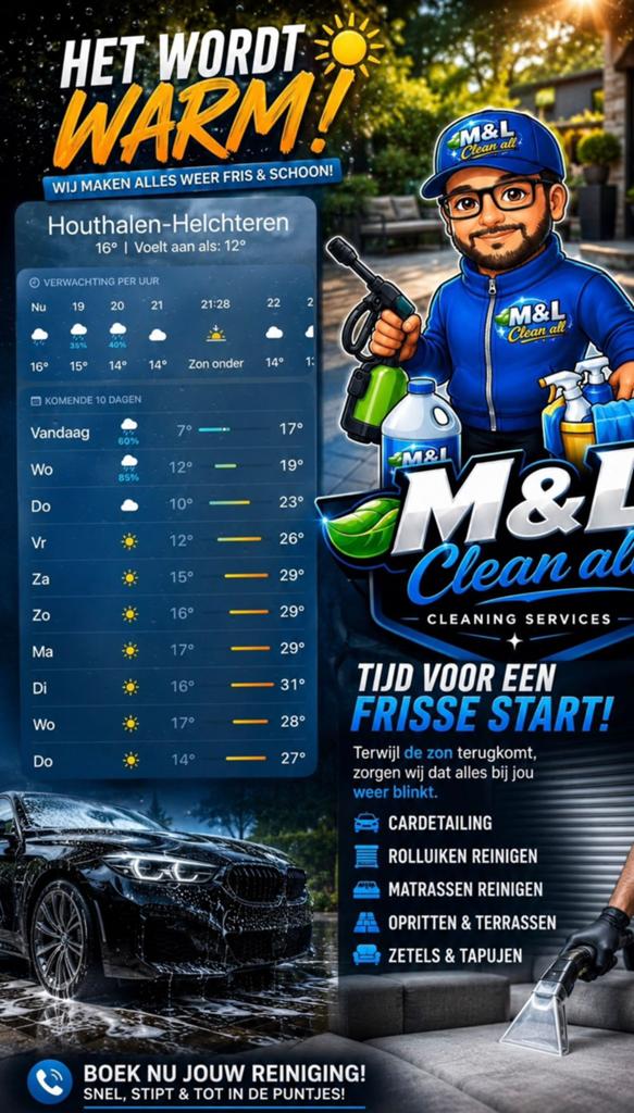 Professionele reiniging aan huis | M&L Clean all, Diensten en Vakmensen, Auto en Motor | Carwash, Geurverwijdering