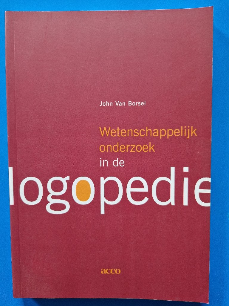 Wetenschappelijk onderzoek in de logopedie, Ophalen, Gelezen, Hogeschool