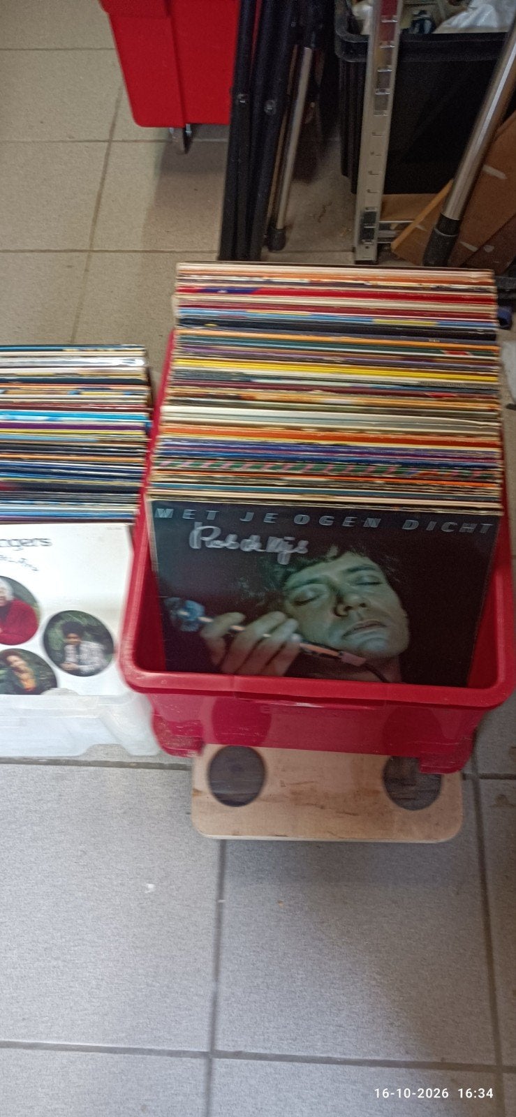 Twee bakken (+120stuks ) LP's, Ophalen of Verzenden, Gebruikt, 12 inch, LP
