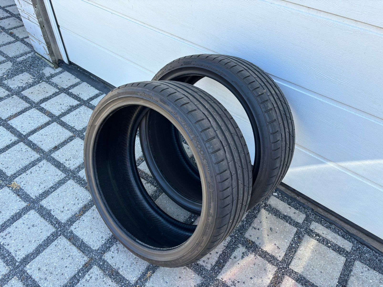 2x 215/35r19 Hankook banden, Auto-onderdelen, Band(en), Zomerbanden, Ophalen, 19 inch