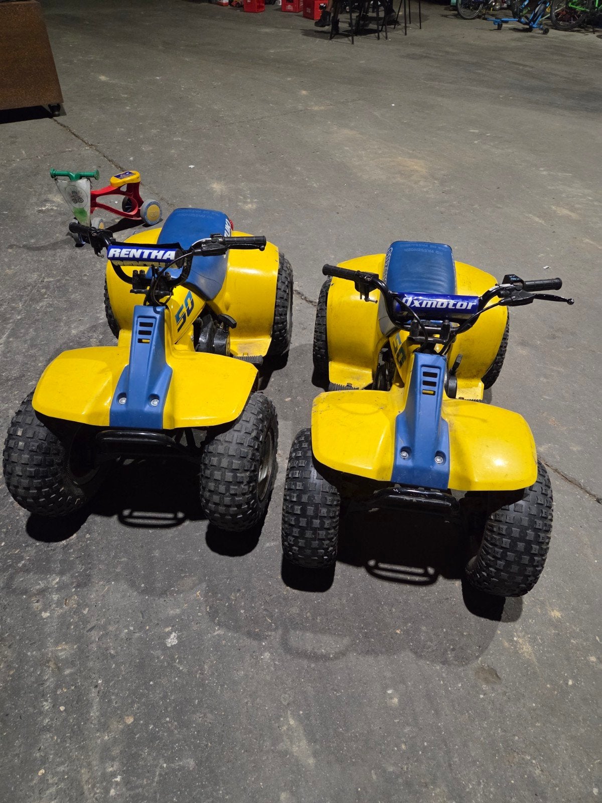 Suzuki quad 50 cc 2 stuks, Motoren