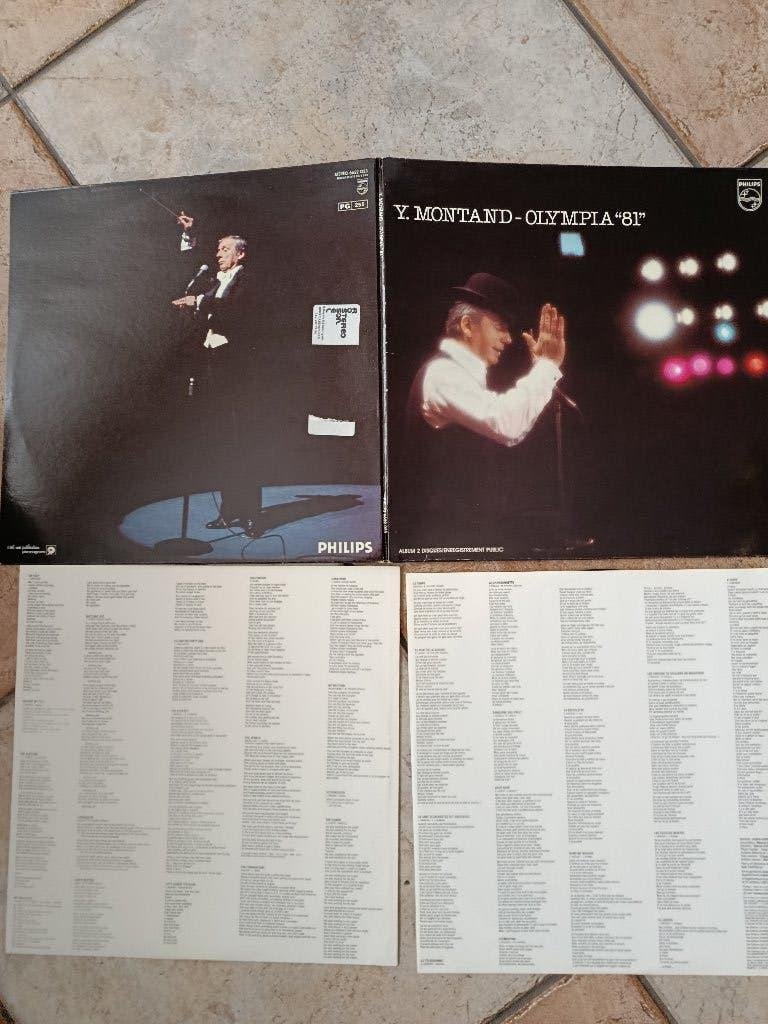 Yves Montand -Olympia"81", Enlèvement ou Envoi, Pop, Utilisé, Double LP