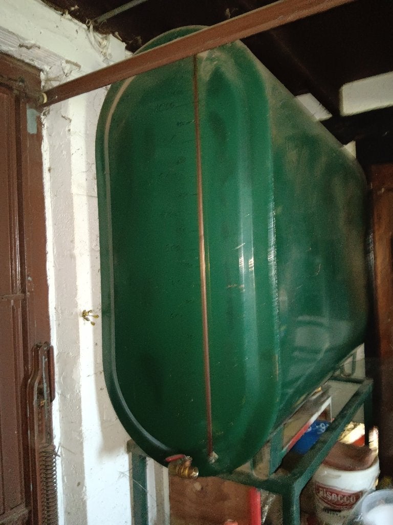 Mazoutton 1200 liter, Enlèvement