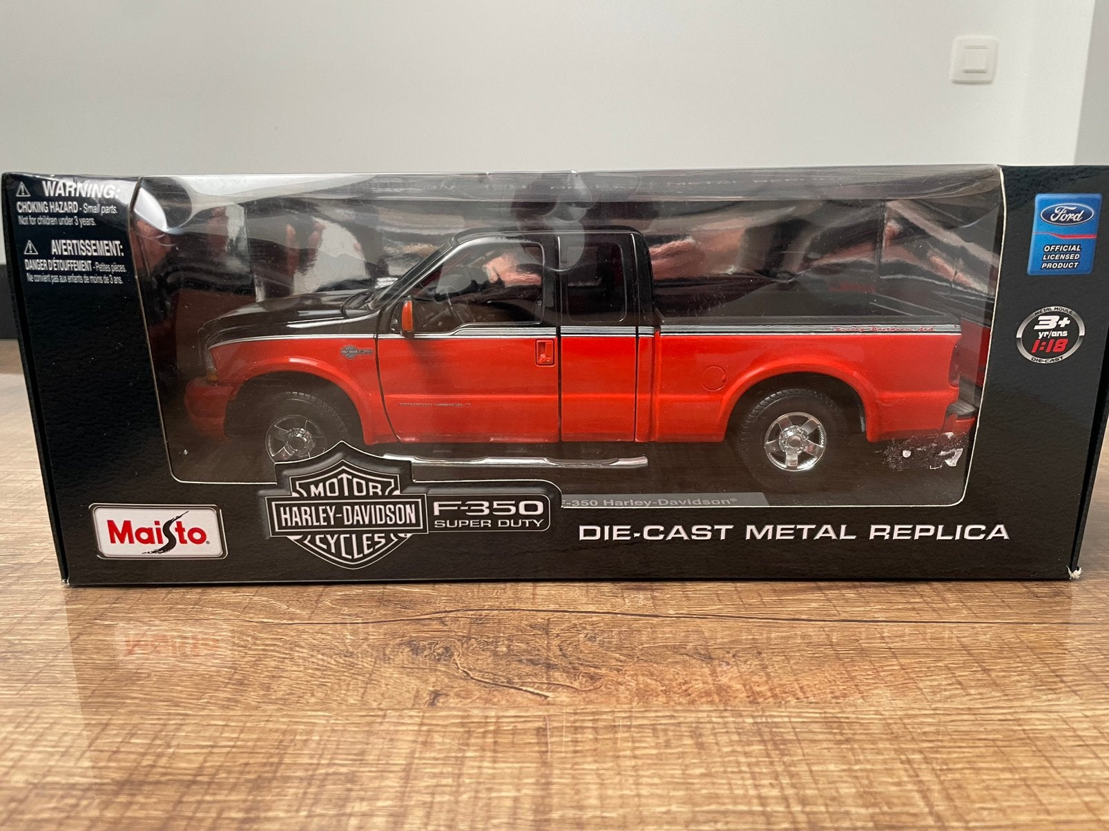 Maisto - Ford F350 Harley-Davidson Pick-up - Schaal 1/18 ., Hobby en Vrije tijd, Modelbouw | Radiografisch | Auto's, Ophalen of Verzenden