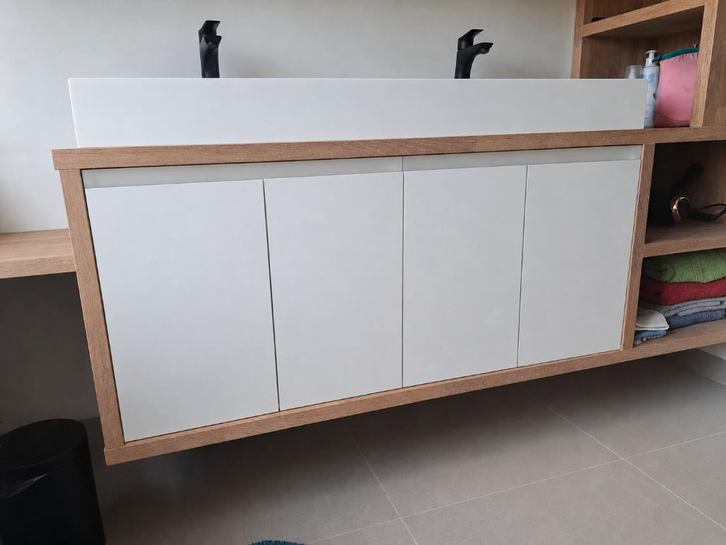 1 of 2 nieuwe RIHO badkamermeubel onderkast met 4 deuren, Ophalen