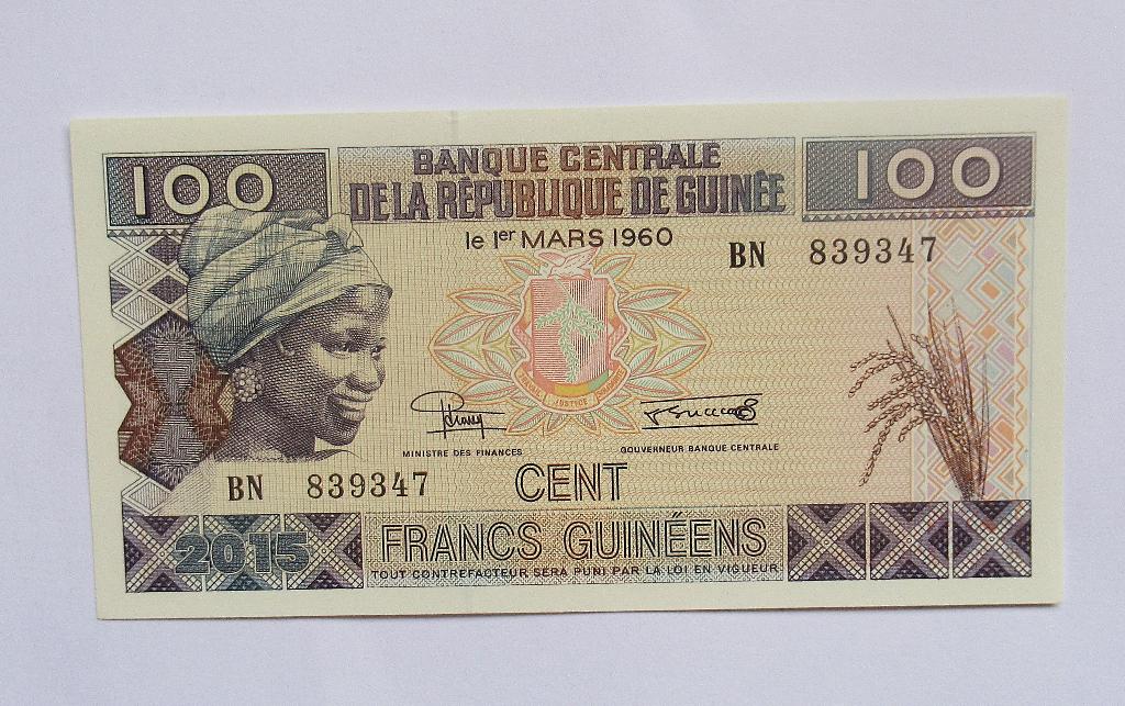 Guinee  100 Francs  2015, Timbres & Monnaies, Billets de banque | Afrique, Envoi, Guinée
