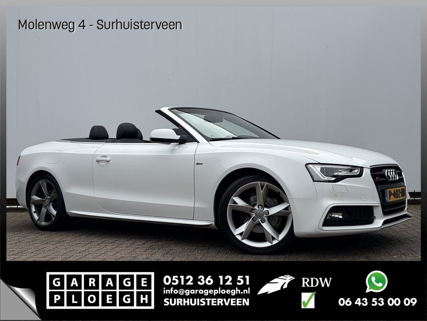 Audi A5 Cabriolet 1.8 TFSI Pro Line S Open Days cuir Sport, Autos, Achat, Entreprise, Cabriolet, Automatique