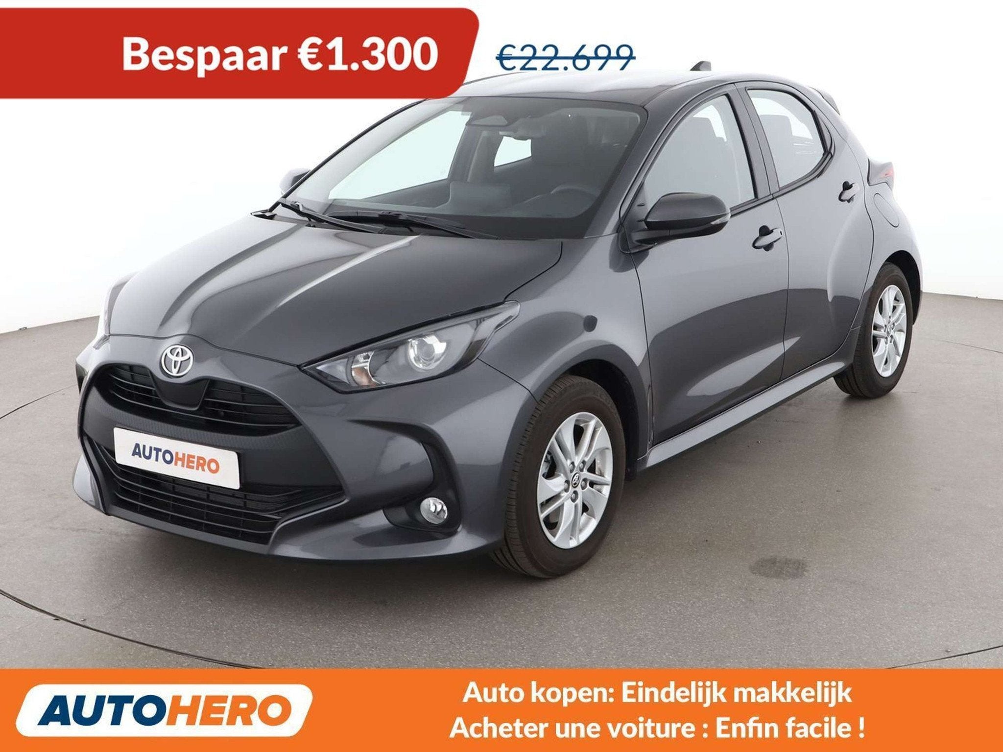 Toyota Yaris 1.5 Hybrid Active (automatique), Autos, Argent ou Gris, Achat, 116 ch, Noir