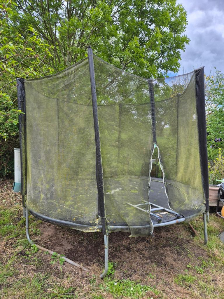 Trampoline virtufit, Ophalen