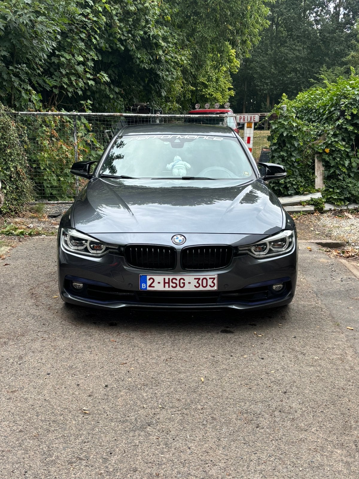 Bmw f30 318i, Auto's, BMW, Dealer onderhouden, Achterwielaandrijving, Zwart, Leder en Stof