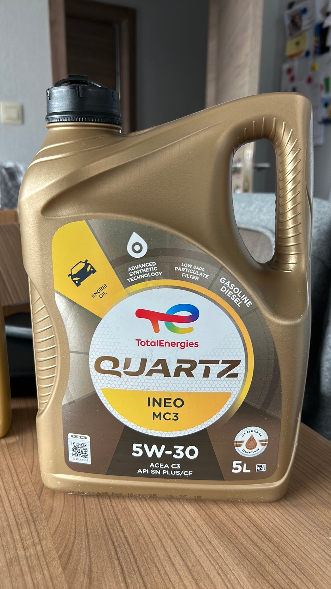 Total energies quartz 5W-30, Ophalen