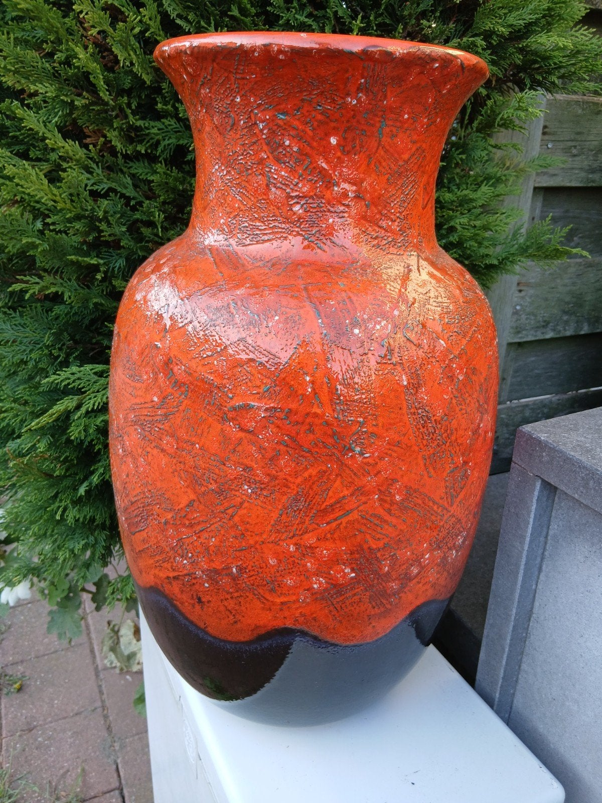 Fat lava D&B vaas., Antiek en Kunst, Ophalen of Verzenden